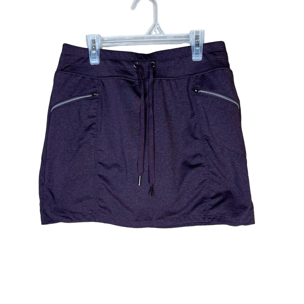 Tangerine Womens Athletic Skort S Dark‎ Purple Drawstring Waist
